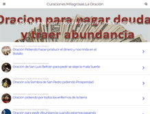 Tablet Screenshot of curacionesmilagrosaslaoracion.com